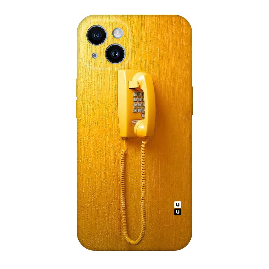 Aesthetic Yellow Telephone Original Polycarbonate Back Case for iPhone 14