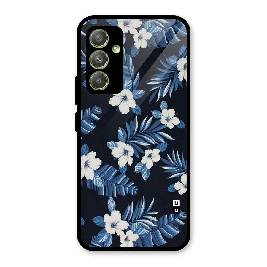 Aesthicity Floral Glass Back Case for Galaxy A54