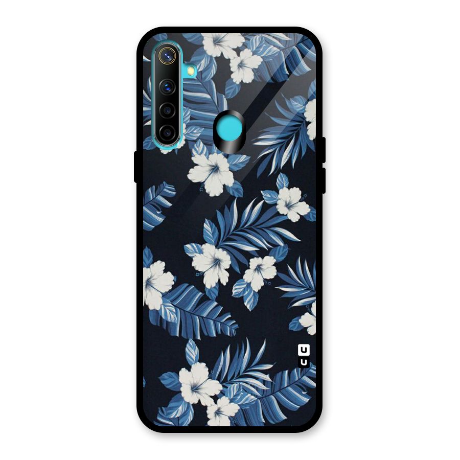 Aesthicity Floral Glass Back Case for Realme 5