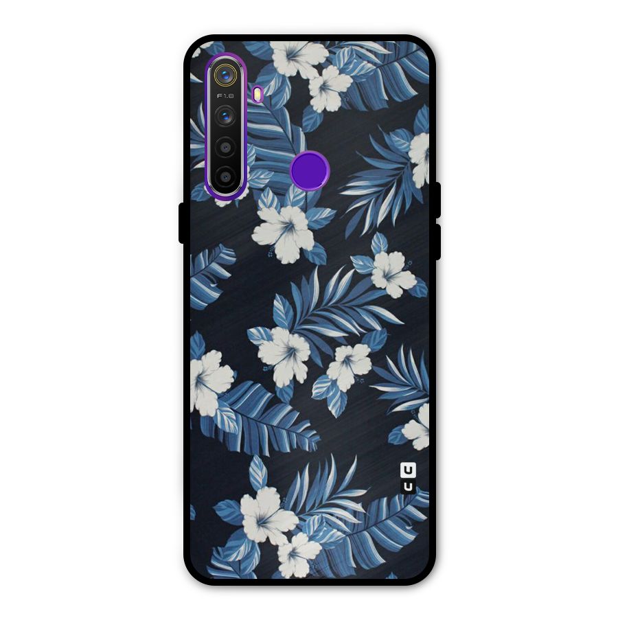 Aesthicity Floral Glass Back Case for Realme 5s