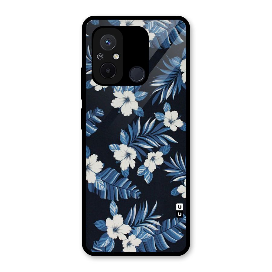 Aesthicity Floral Glass Back Case for Redmi 12C