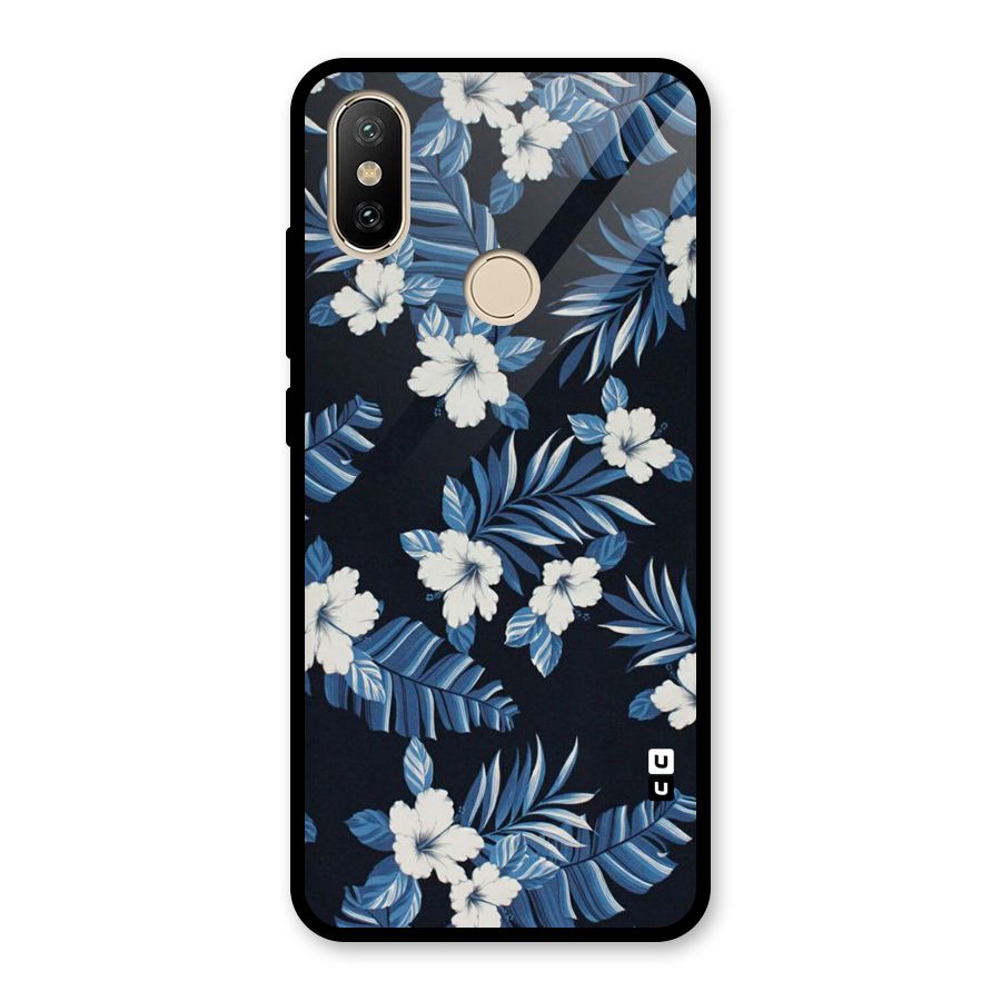 Aesthicity Floral Glass Back Case for Redmi A1