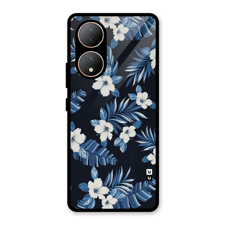 Aesthicity Floral Glass Back Case for Vivo Y100A