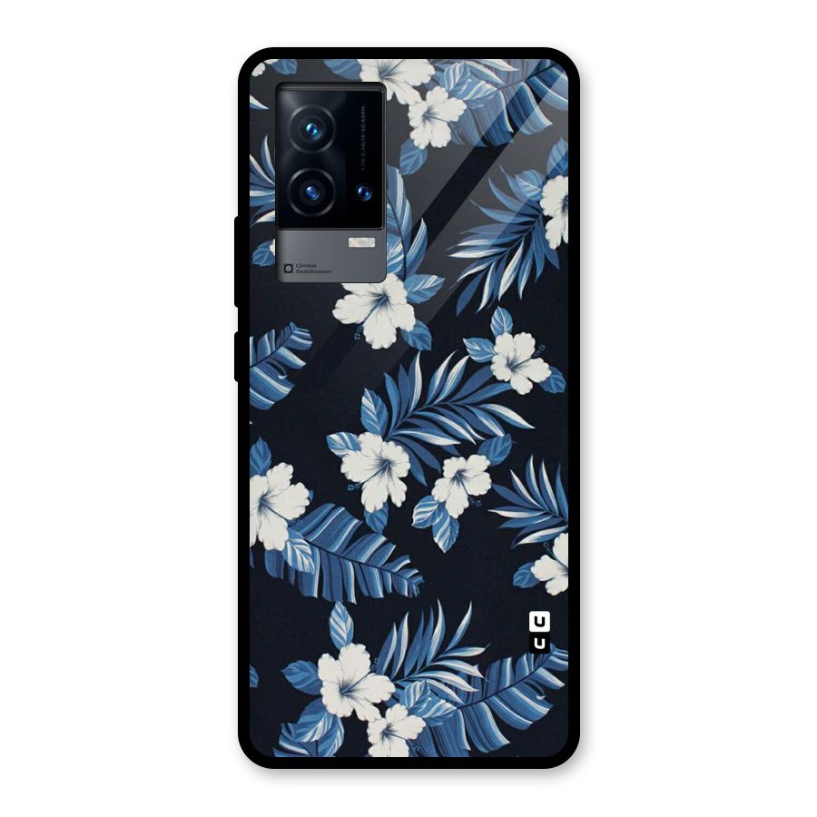Aesthicity Floral Glass Back Case for iQOO 9 5G