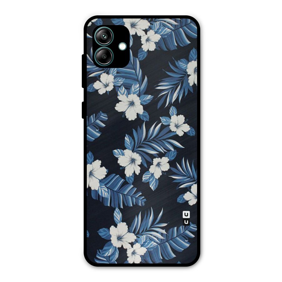 Aesthicity Floral Metal Back Case for Galaxy A04