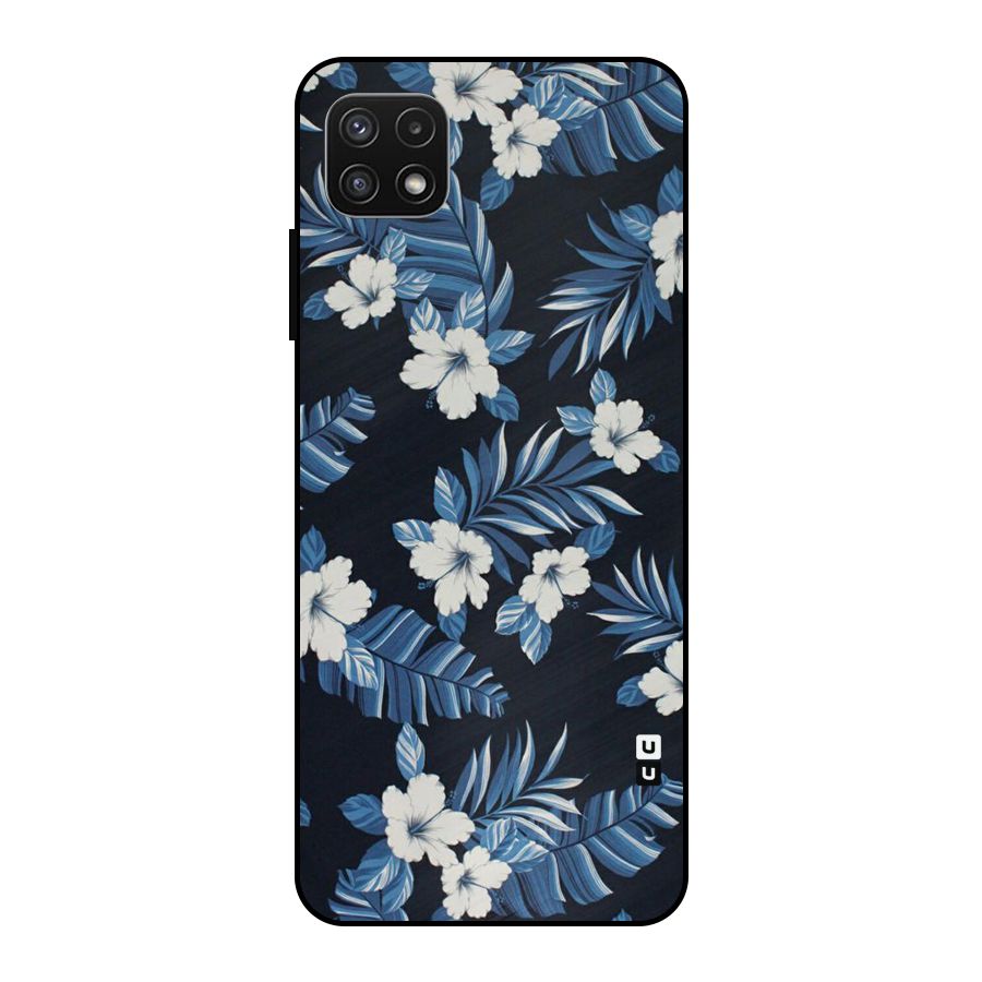 Aesthicity Floral Metal Back Case for Galaxy A22 5G