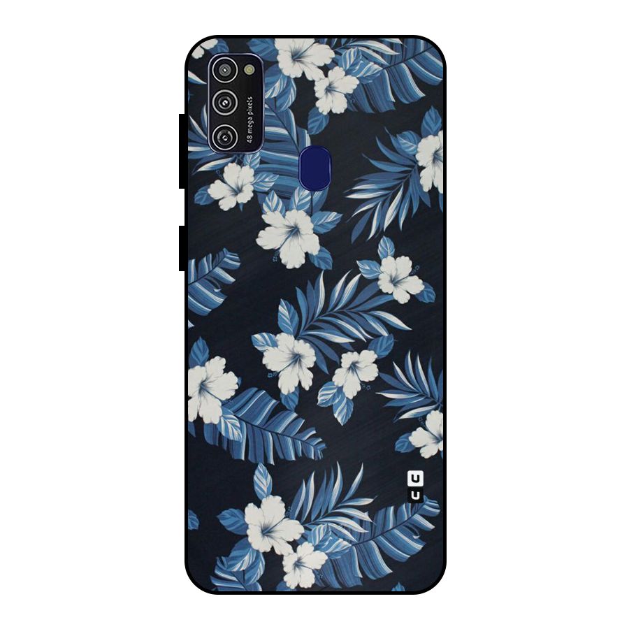 Aesthicity Floral Metal Back Case for Galaxy M21