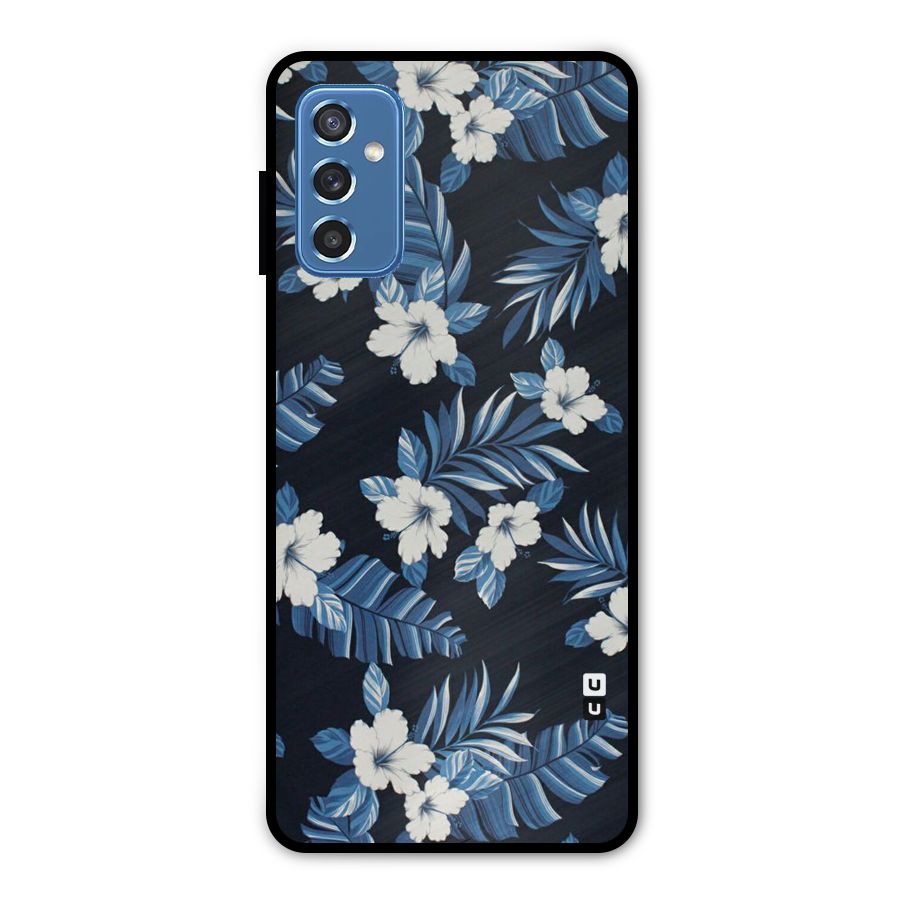 Aesthicity Floral Metal Back Case for Galaxy M52 5G