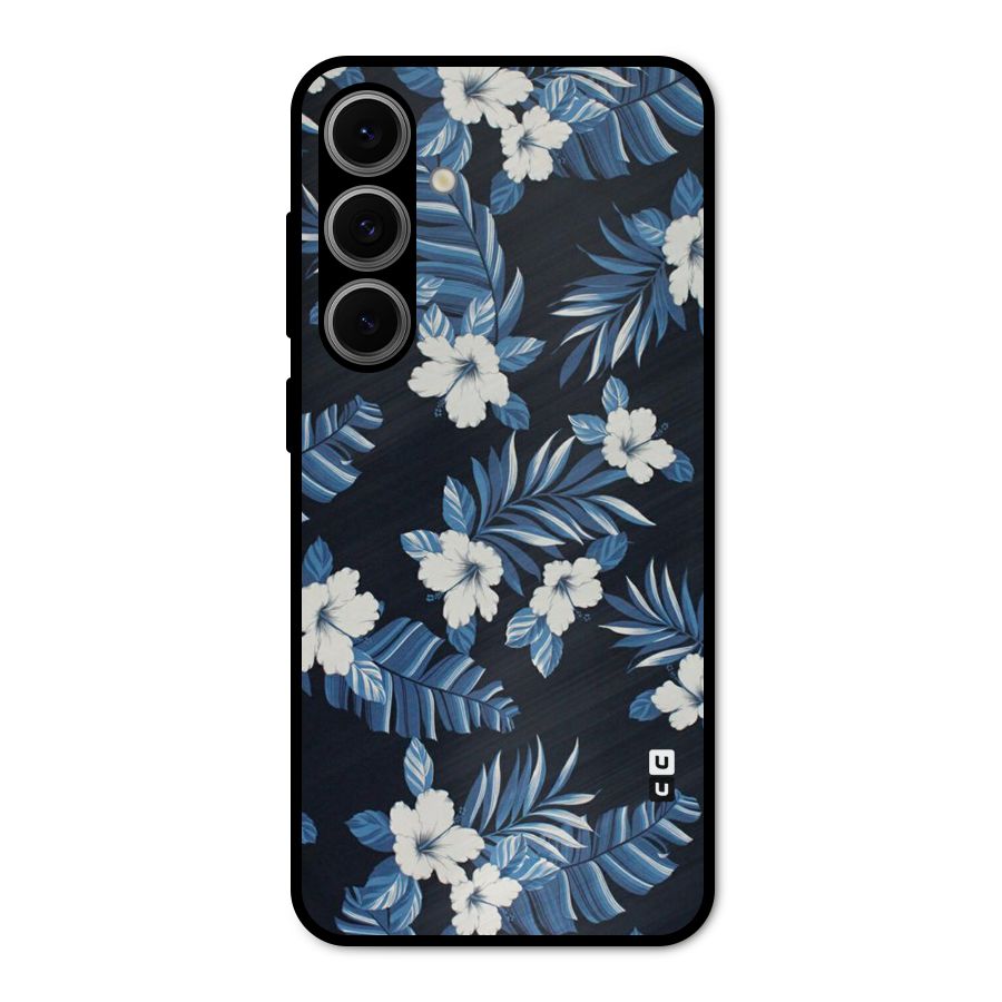 Aesthicity Floral Metal Back Case for Galaxy S24 FE