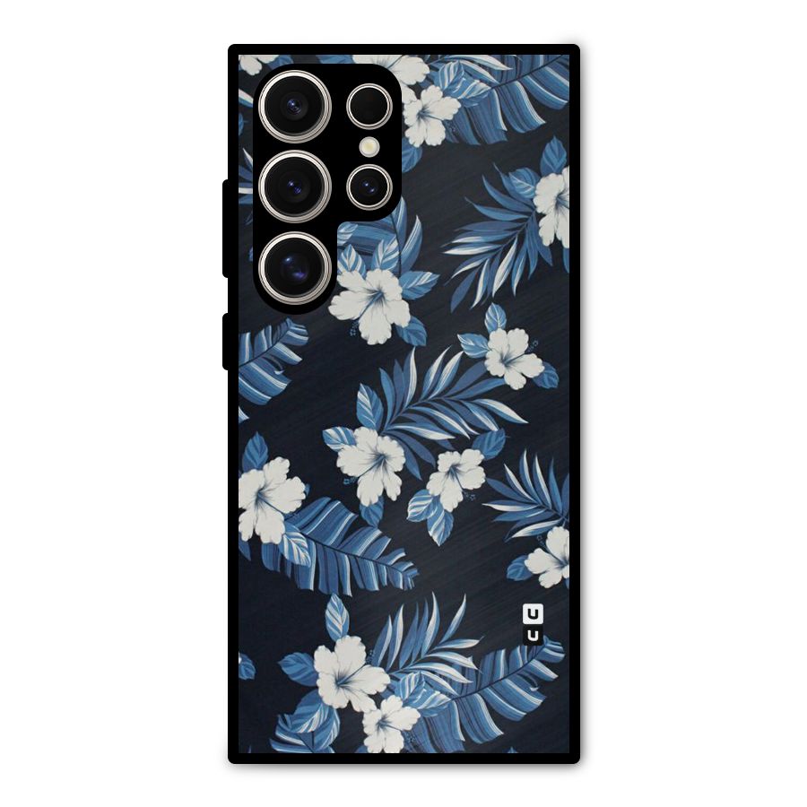 Aesthicity Floral Metal Back Case for Galaxy S24 Ultra
