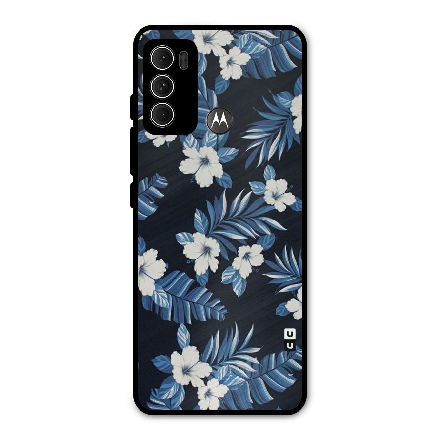 Aesthicity Floral Metal Back Case for Moto G60