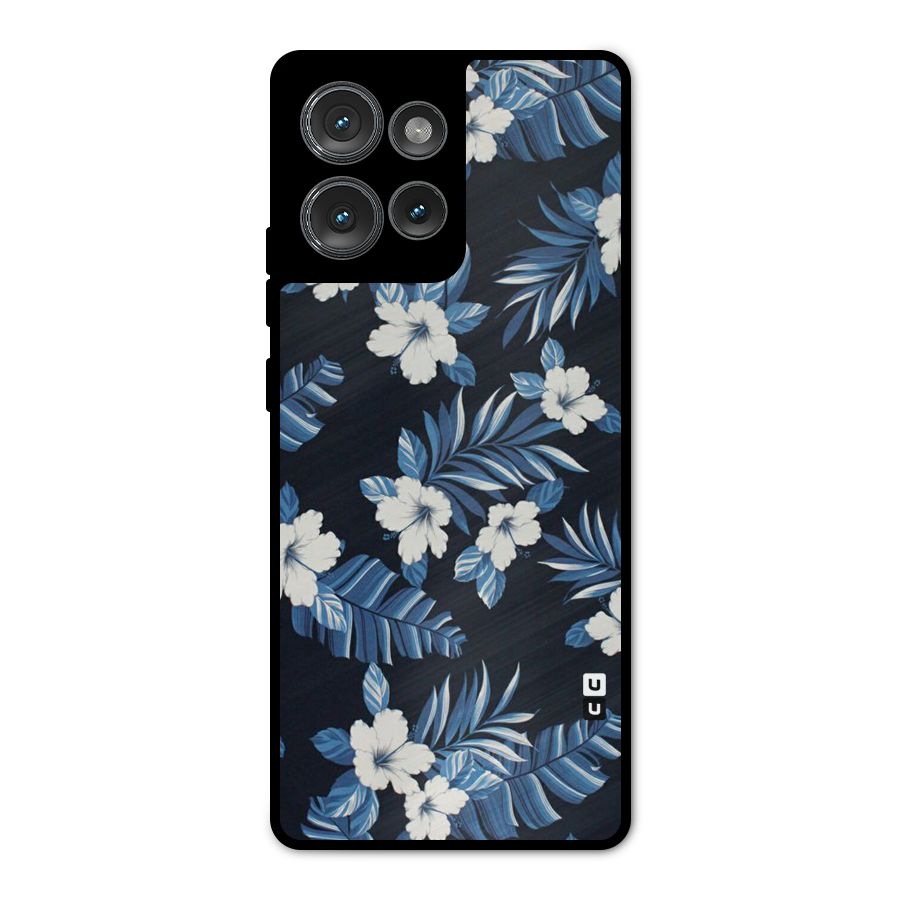 Aesthicity Floral Metal Back Case for Motorola Edge 50