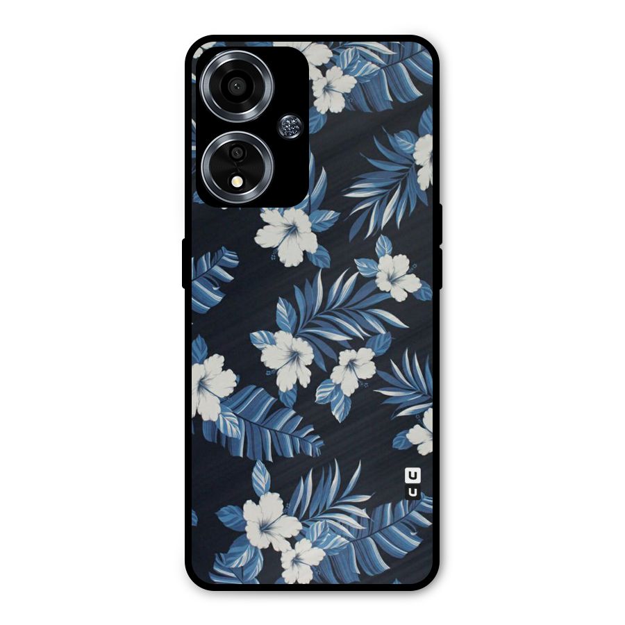 Aesthicity Floral Metal Back Case for Oppo A59