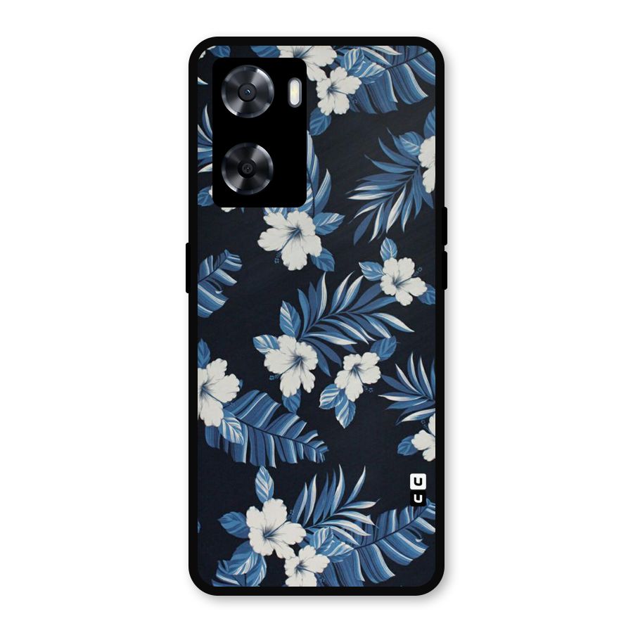 Aesthicity Floral Metal Back Case for Oppo A77