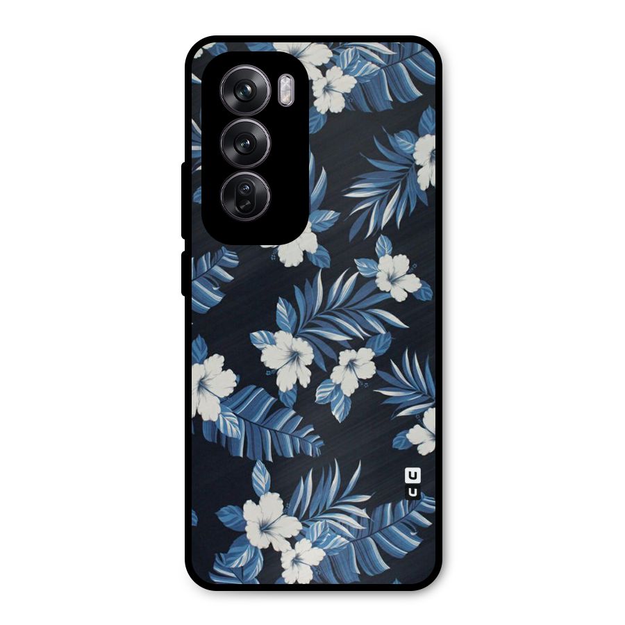 Aesthicity Floral Metal Back Case for Oppo Reno12 Pro