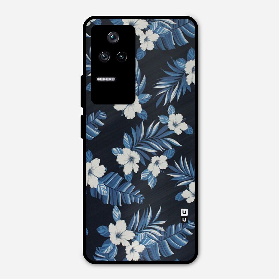 Aesthicity Floral Metal Back Case for Poco F4 5G