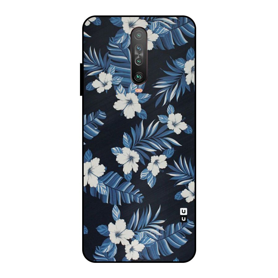 Aesthicity Floral Metal Back Case for Poco X2