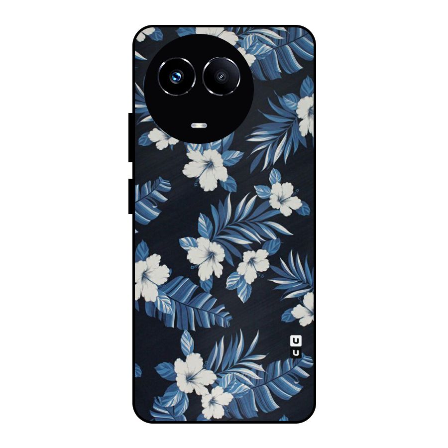 Aesthicity Floral Metal Back Case for Realme 11X