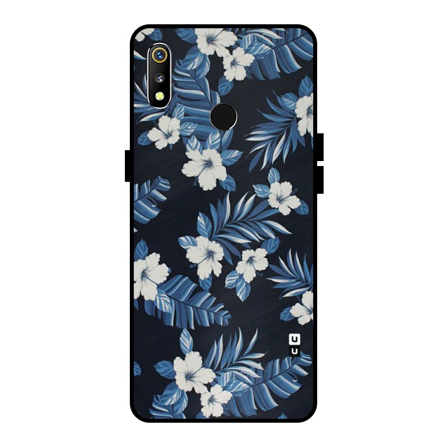 Aesthicity Floral Metal Back Case for Realme 3