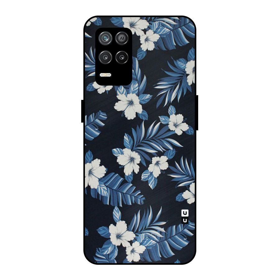 Aesthicity Floral Metal Back Case for Realme 8s 5G