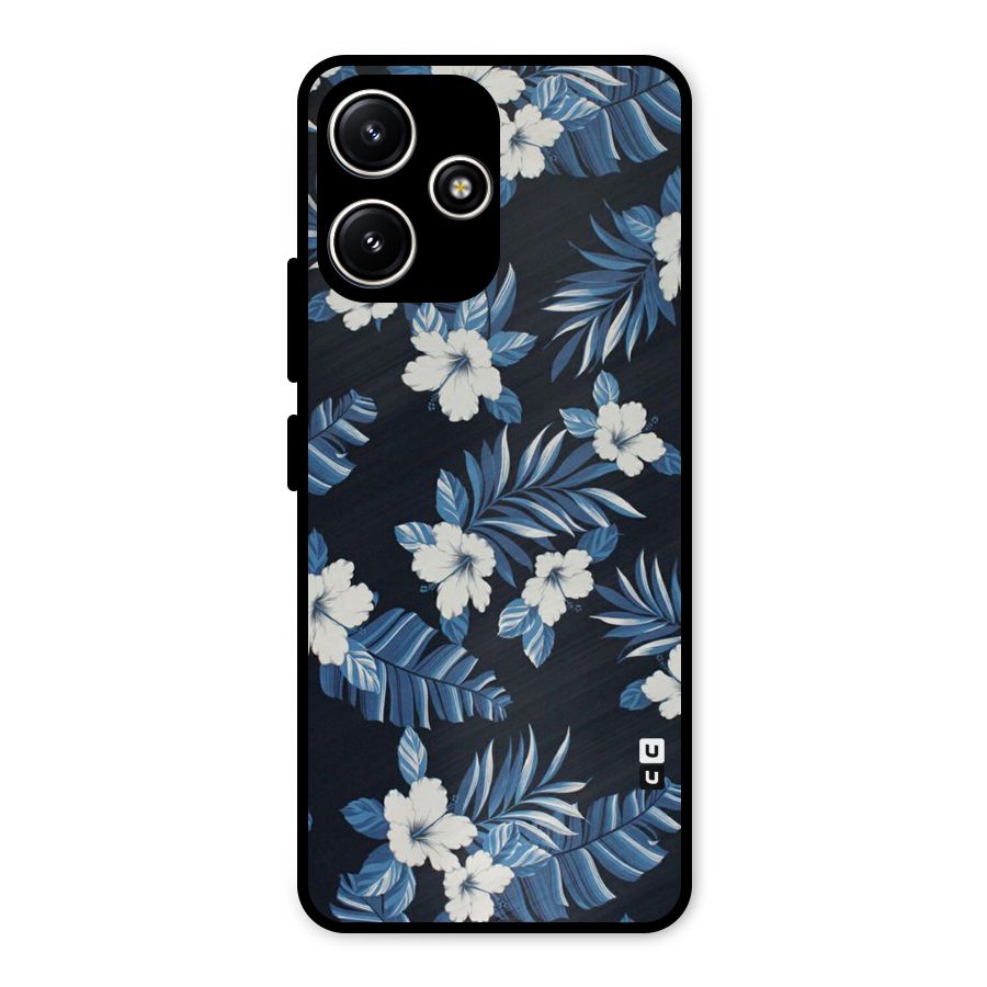Aesthicity Floral Metal Back Case for Redmi 12 5G