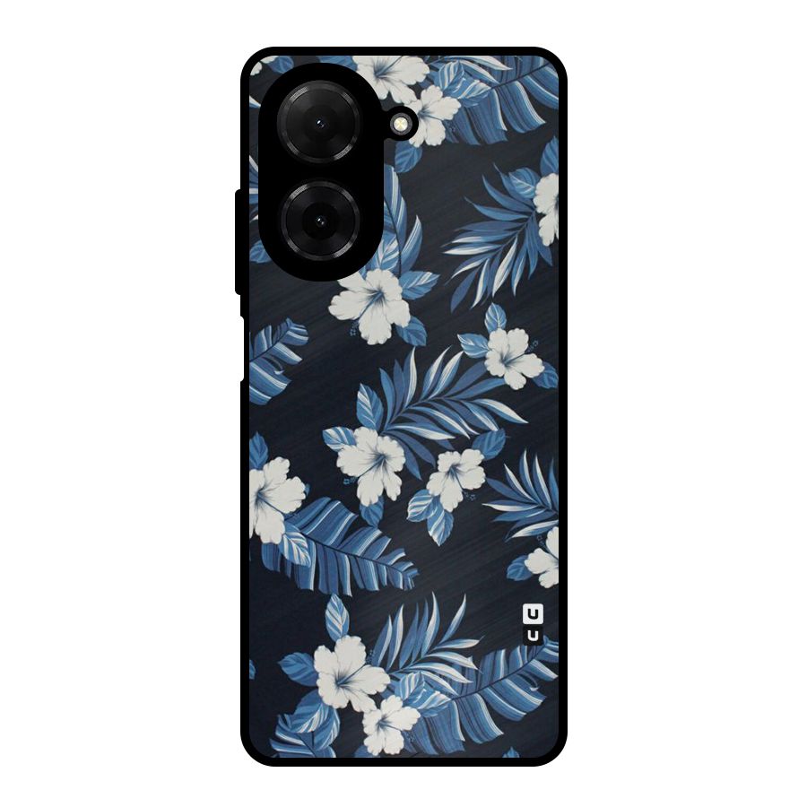 Aesthicity Floral Metal Back Case for Redmi A5 4G