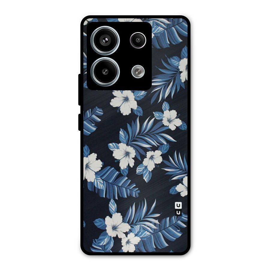 Aesthicity Floral Metal Back Case for Redmi Note 13 Pro 5G
