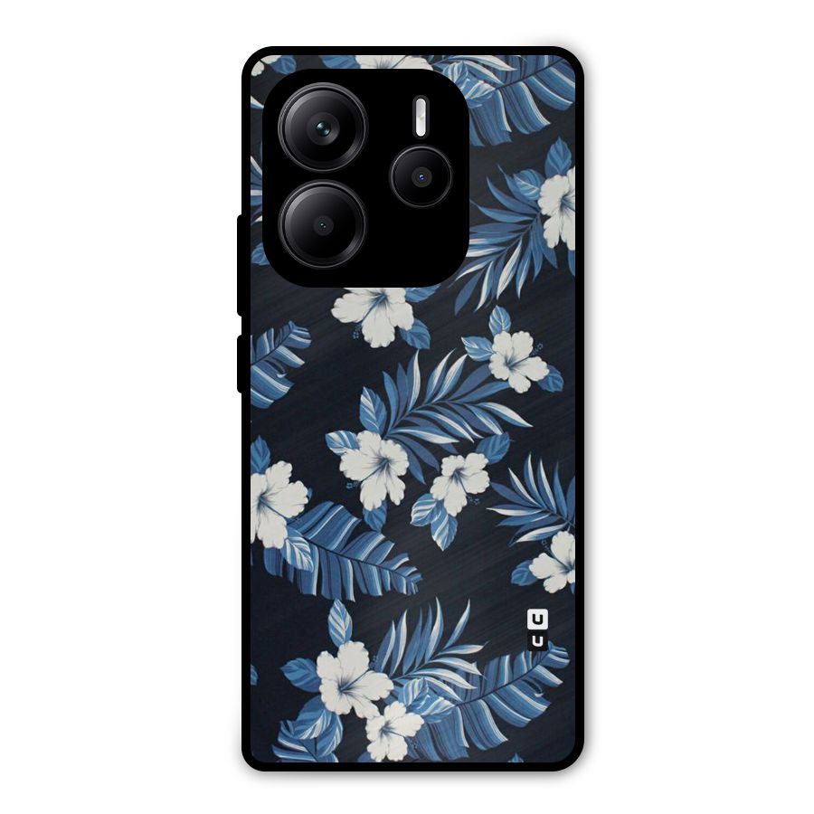 Aesthicity Floral Metal Back Case for Redmi Note 14 5G