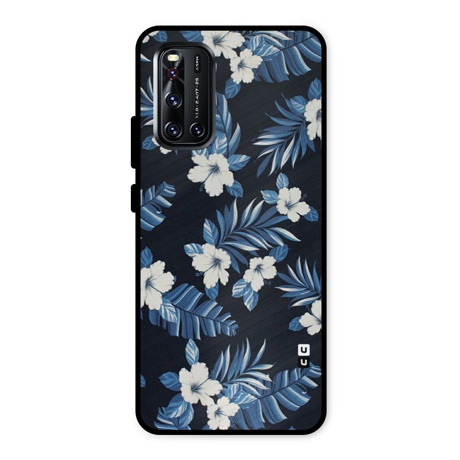 Aesthicity Floral Metal Back Case for Vivo V19