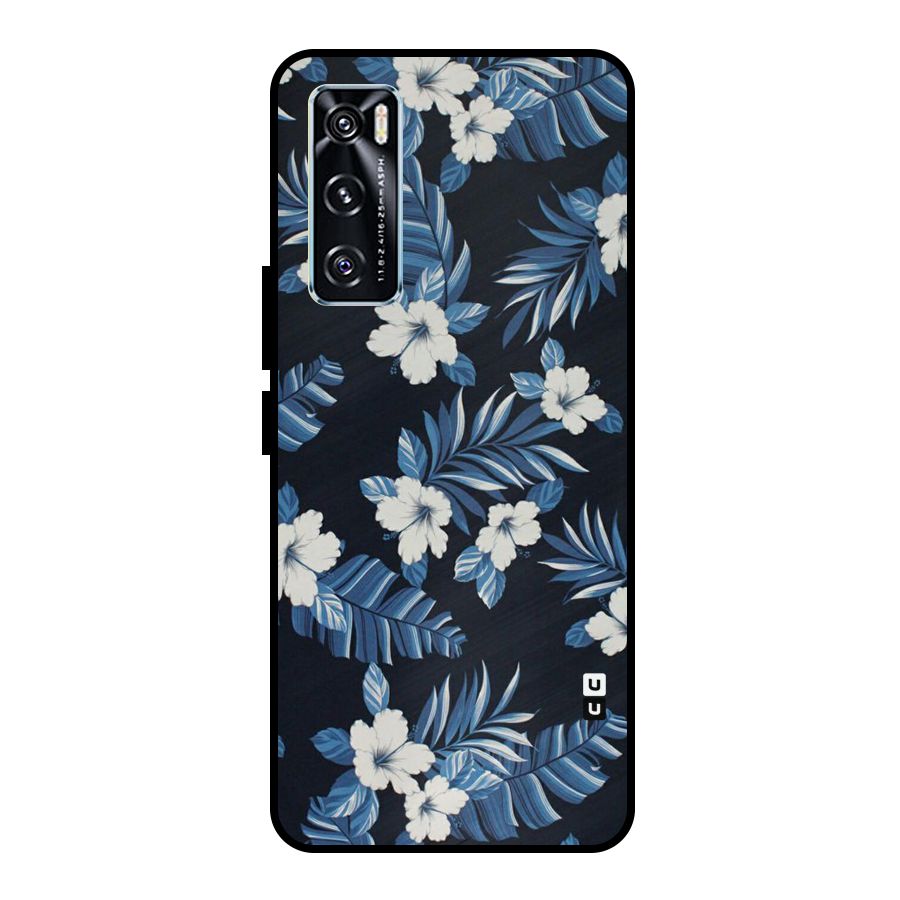 Aesthicity Floral Metal Back Case for Vivo V20 SE
