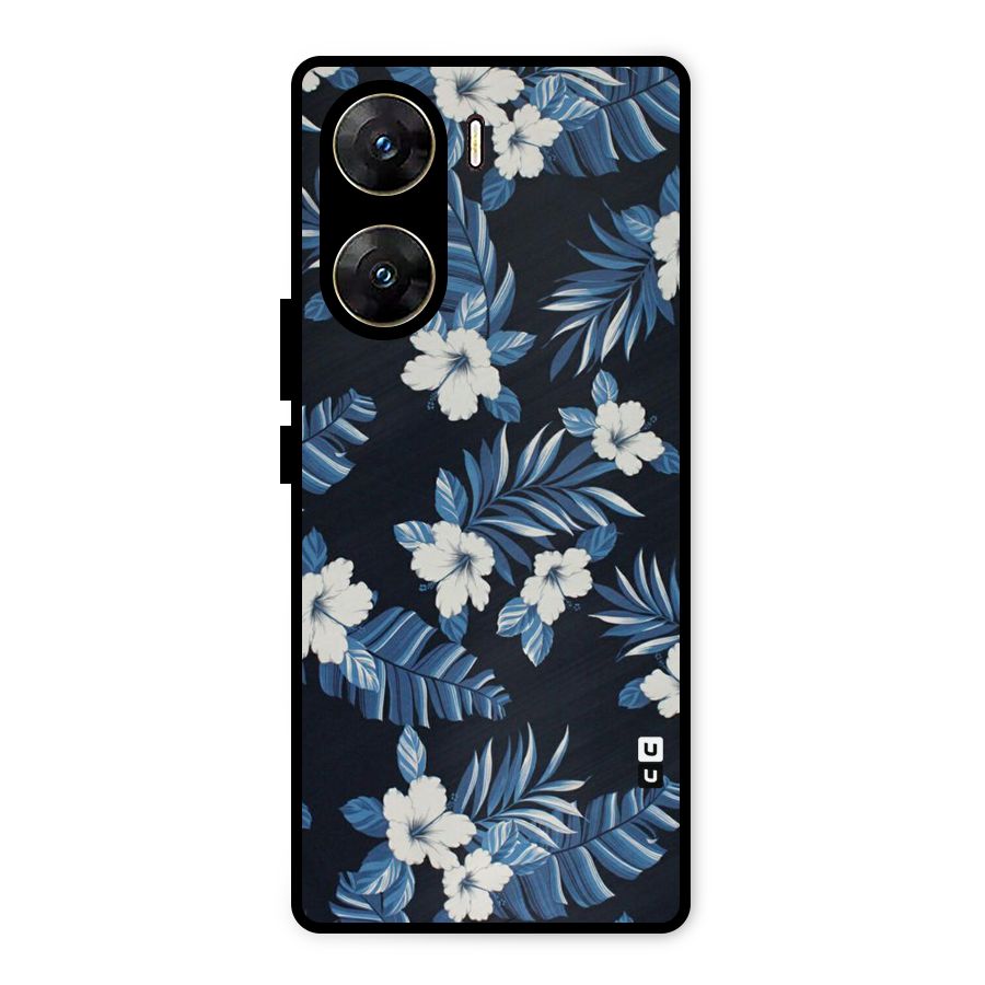 Aesthicity Floral Metal Back Case for Vivo V29e