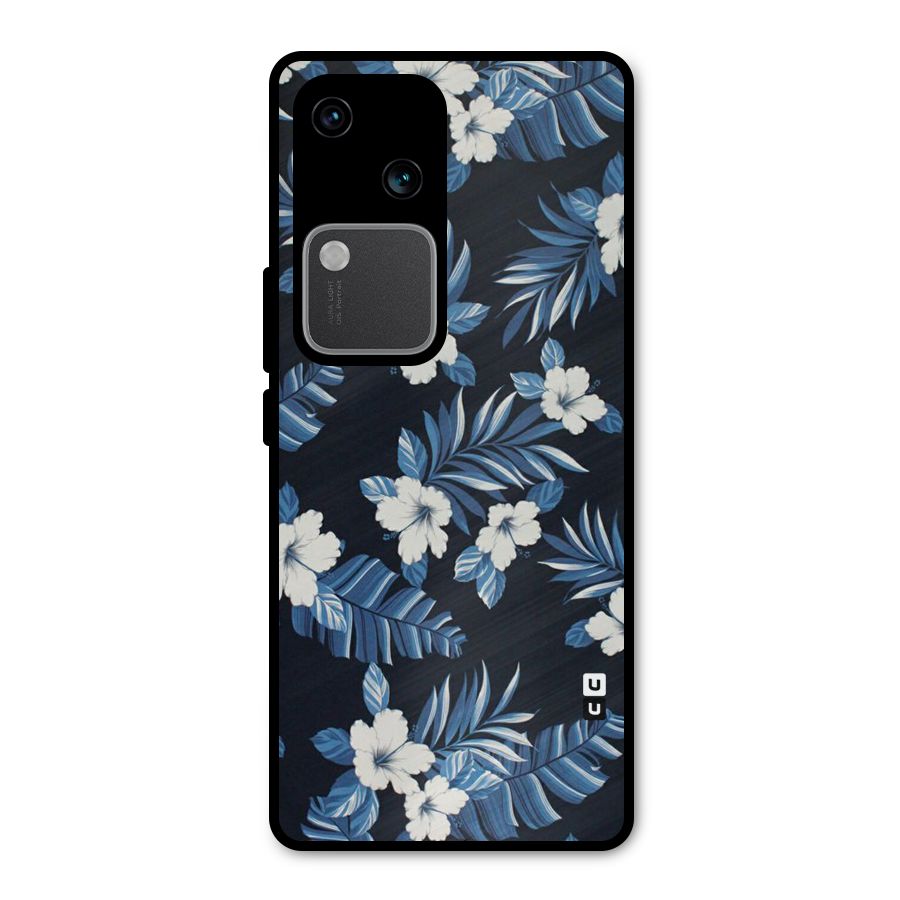 Aesthicity Floral Metal Back Case for Vivo V30 Pro