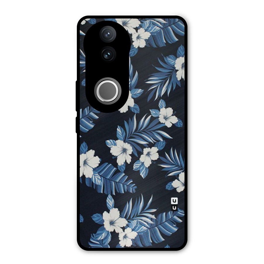 Aesthicity Floral Metal Back Case for Vivo V50e