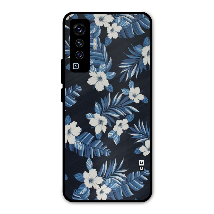 Aesthicity Floral Metal Back Case for Vivo X50