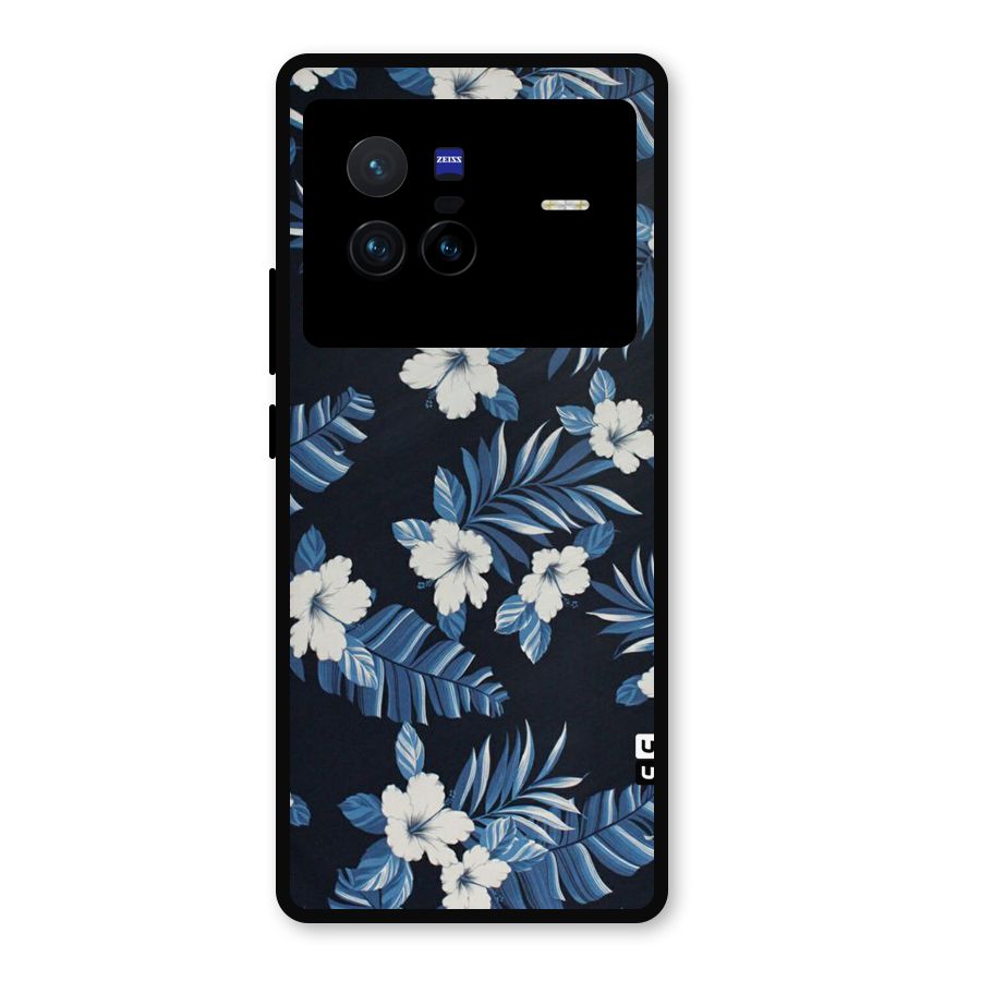 Aesthicity Floral Metal Back Case for Vivo X80