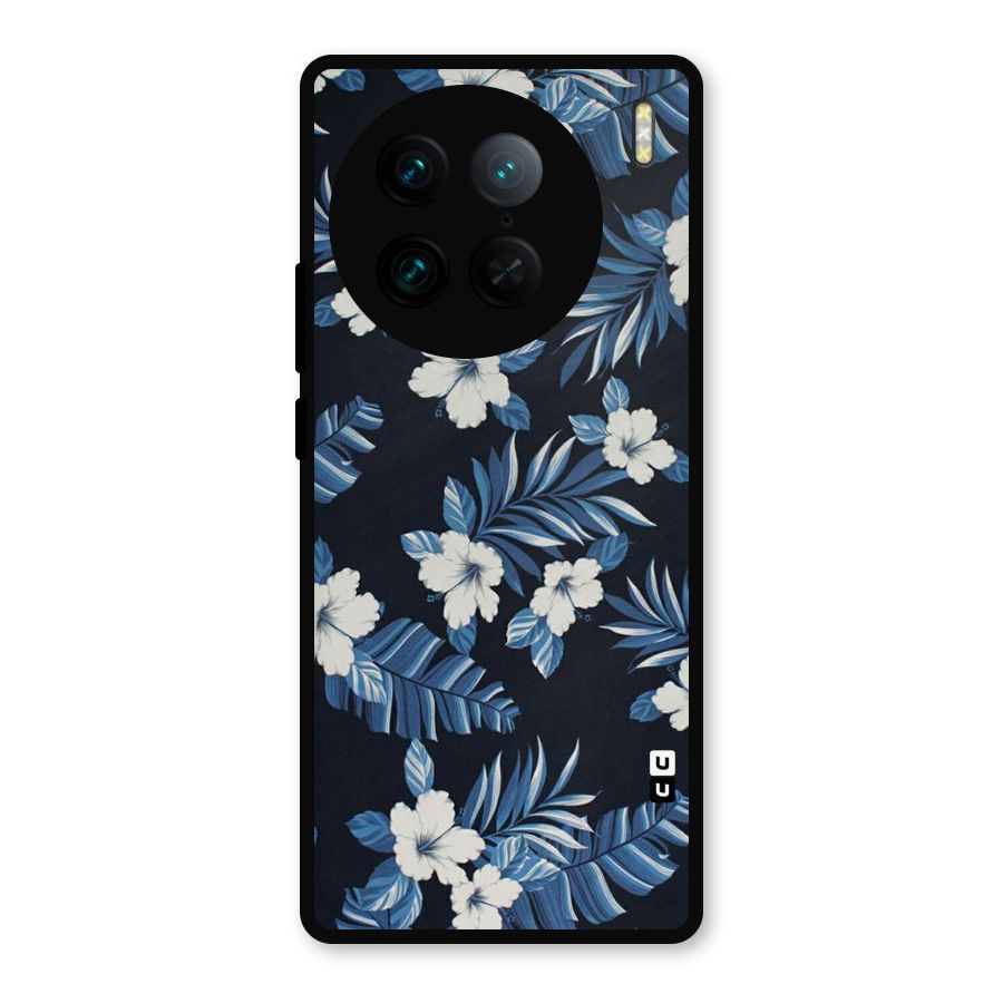 Aesthicity Floral Metal Back Case for Vivo X90 Pro