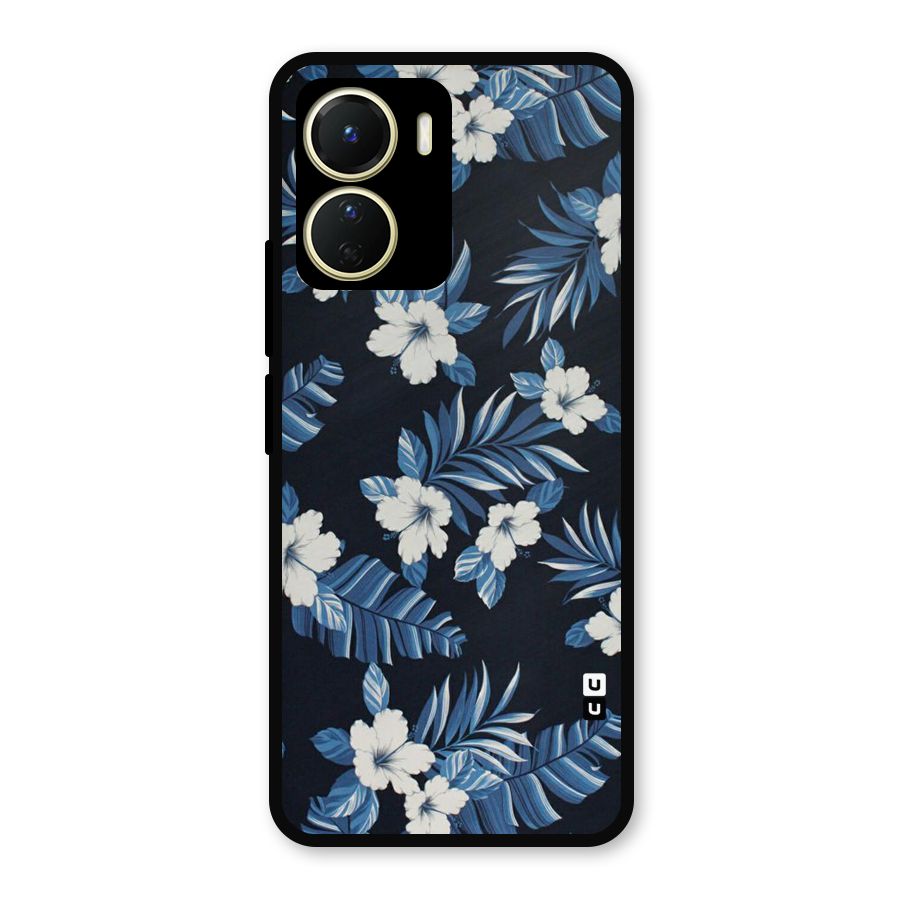 Aesthicity Floral Metal Back Case for Vivo Y16