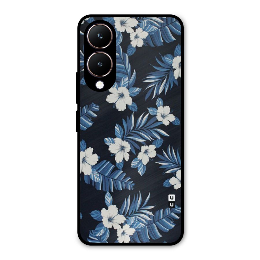 Aesthicity Floral Metal Back Case for Vivo Y28