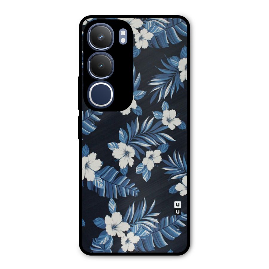 Aesthicity Floral Metal Back Case for Vivo Y29