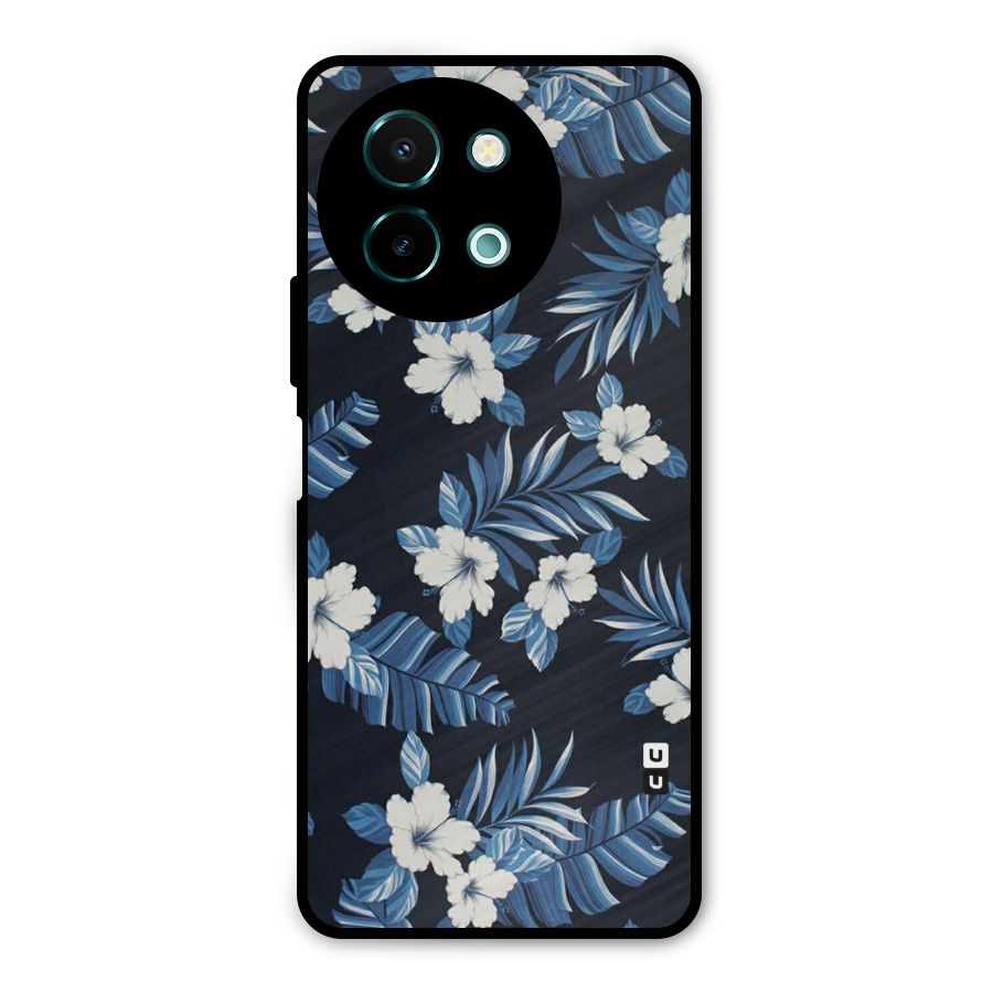 Aesthicity Floral Metal Back Case for Vivo Y58