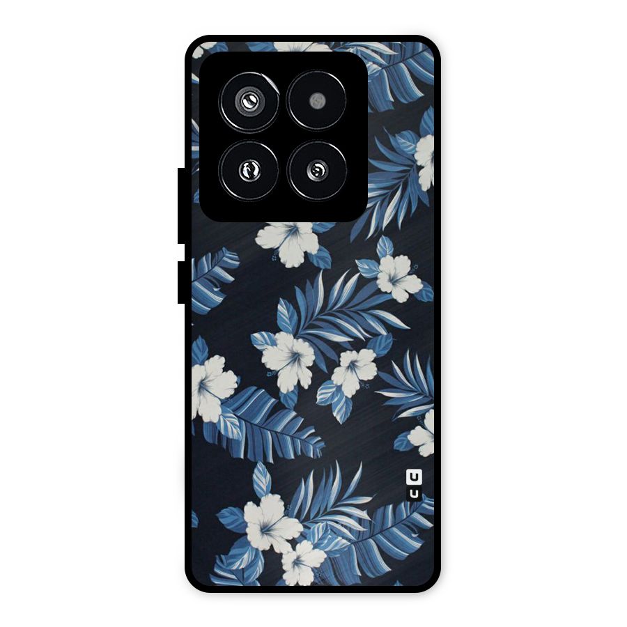 Aesthicity Floral Metal Back Case for Xiaomi 14 Pro