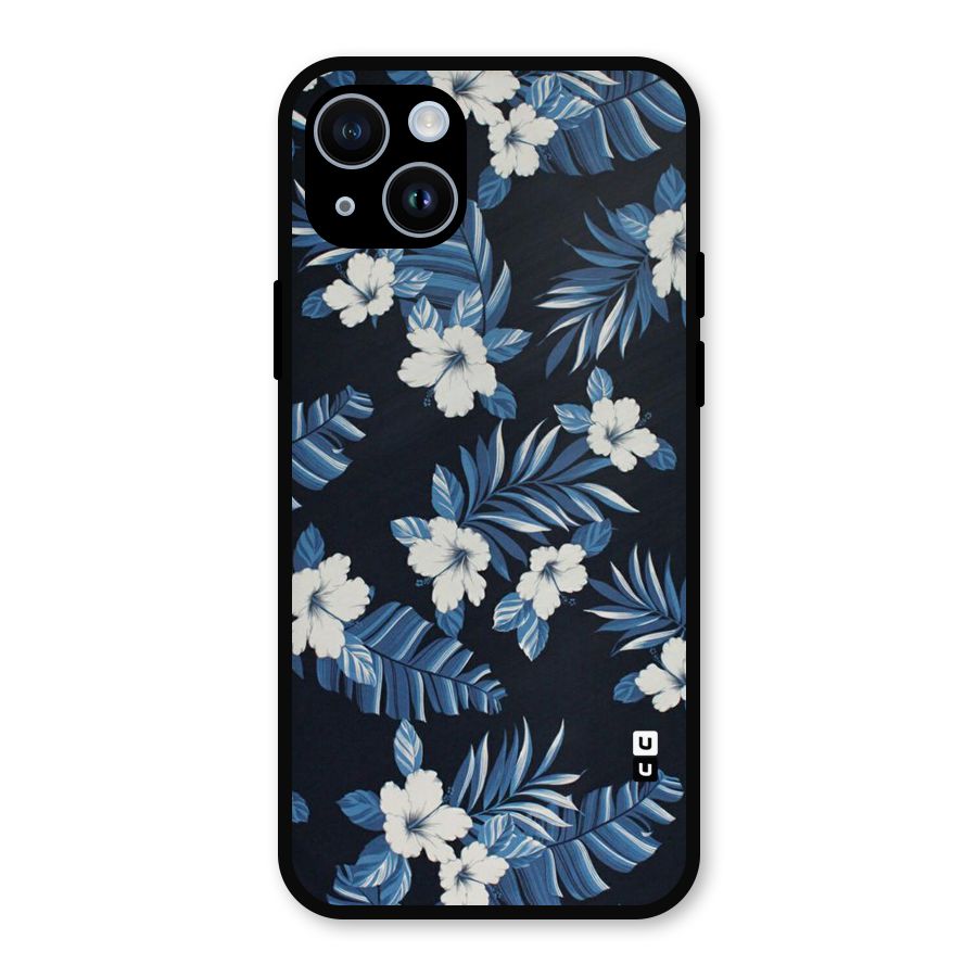 Aesthicity Floral Metal Back Case for iPhone 14