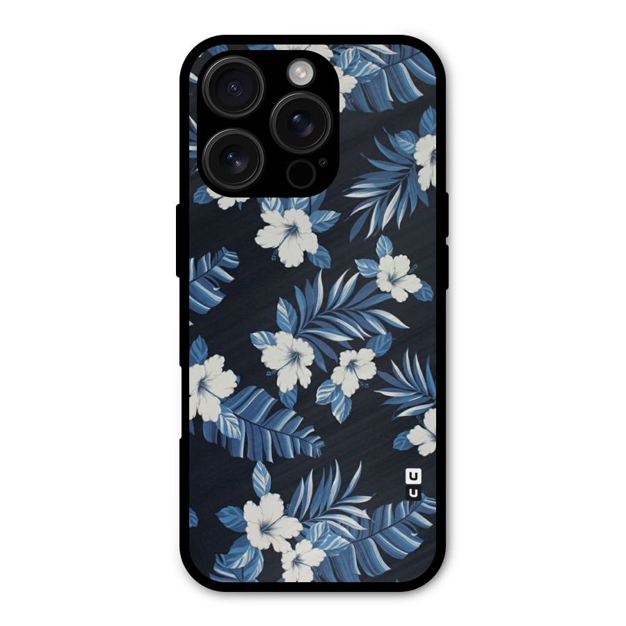 Aesthicity Floral Metal Back Case for iPhone 16 Pro