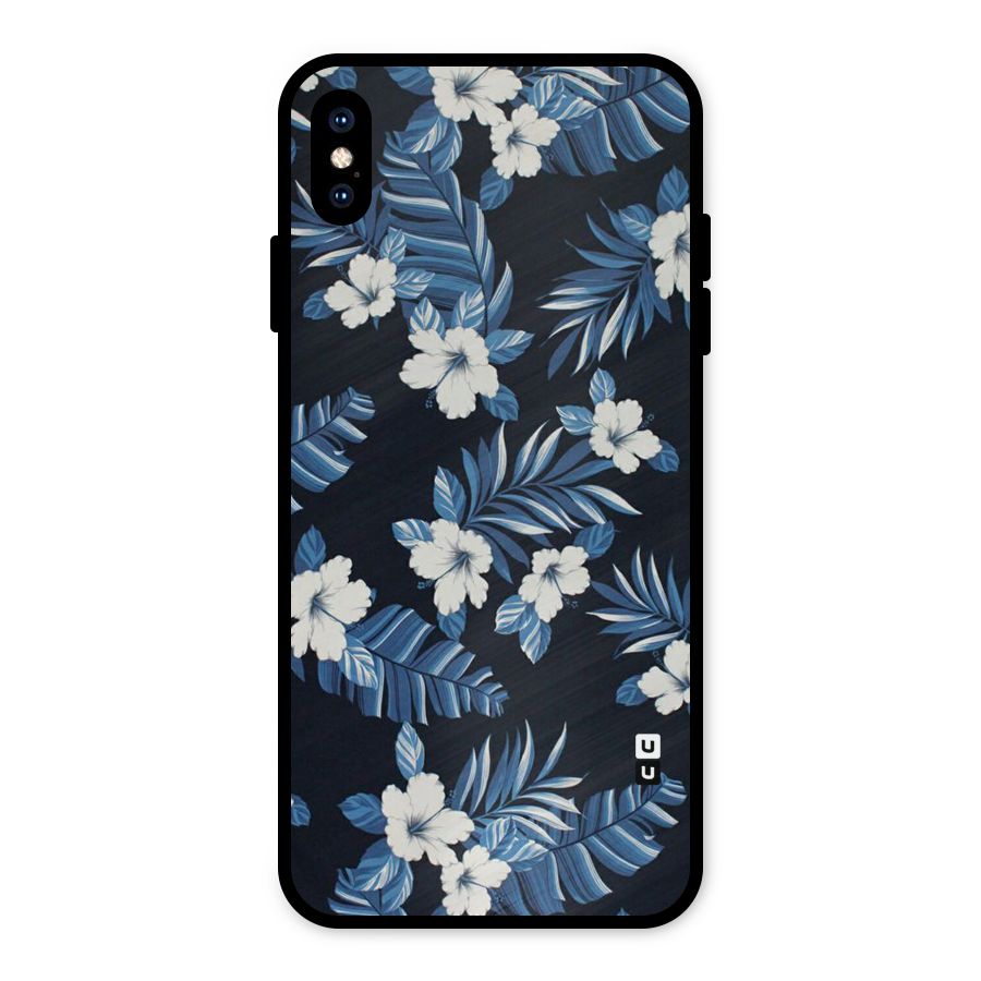 Aesthicity Floral Metal Back Case for iPhone XS Max