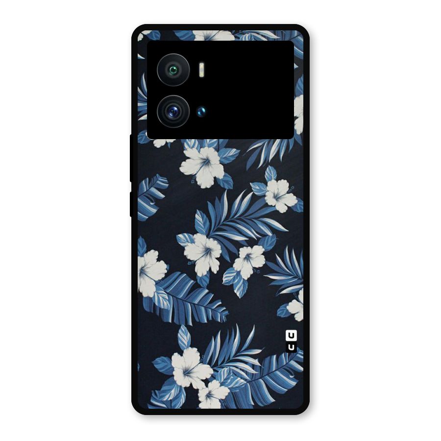 Aesthicity Floral Metal Back Case for iQOO 9 Pro