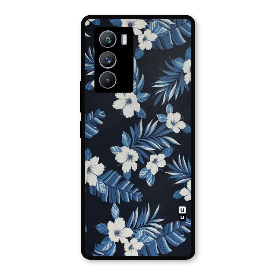 Aesthicity Floral Metal Back Case for iQOO 9 SE