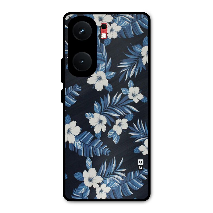 Aesthicity Floral Metal Back Case for iQOO Neo 9 Pro