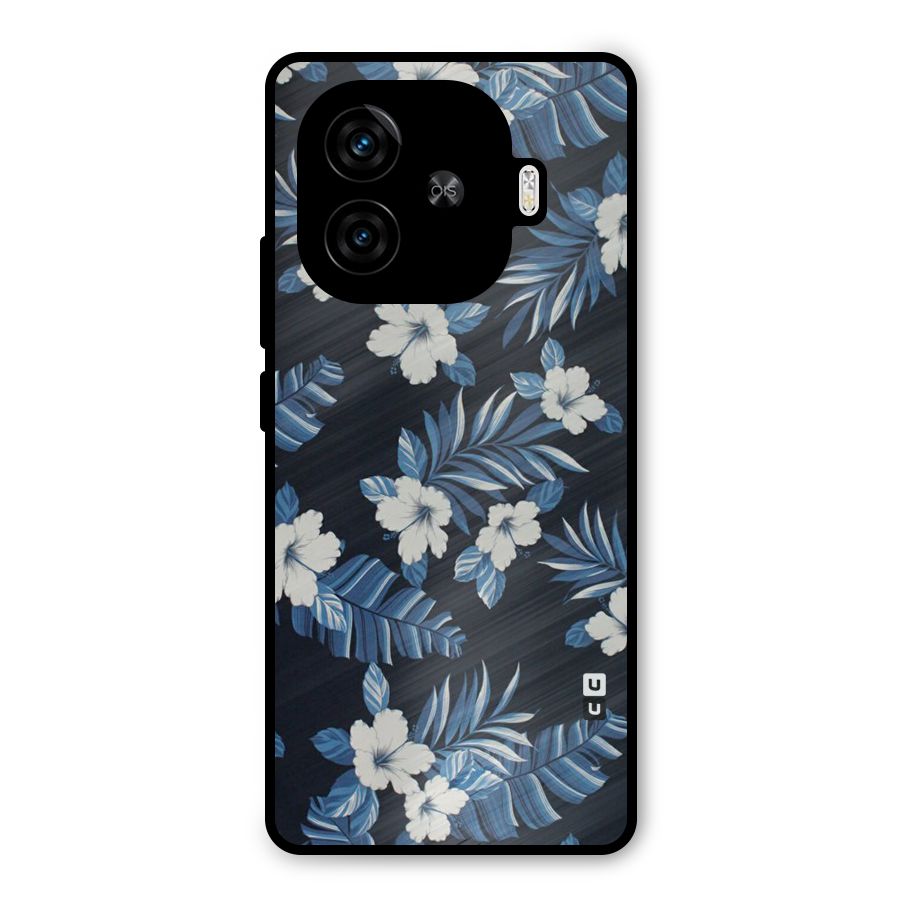 Aesthicity Floral Metal Back Case for iQOO Z9 Turbo