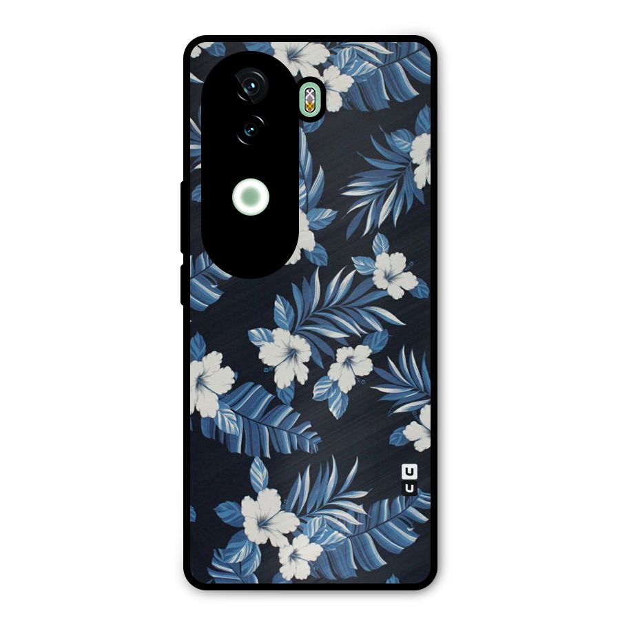 Aesthicity Floral Metal Back Case for iQOO Z9s