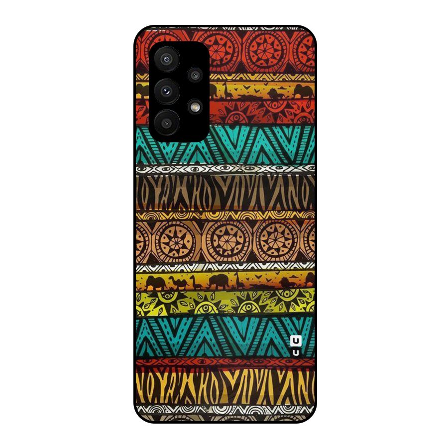 African Design Pattern Metal Back Case for Galaxy A23